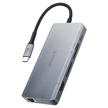 bonelk long-life 13-in-1 multiport hub (space grey)